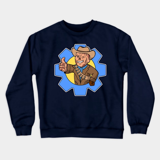 fallout vault boy ghoul Crewneck Sweatshirt by moonfist